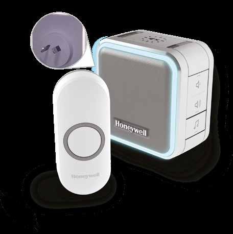 DC515NGP2A Wireless plug-in doorbell with sleep mode, nightlight and push button Grey Compact design Up to 150m wireless range Digitally enhanced