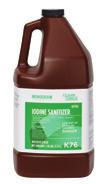6367569 5 GL P8 Iodine Sanitizer () EPA-registered disinfecting iodine-based chemistry removes soil on food contact surfaces. Ideal for use in rotary glass washers.