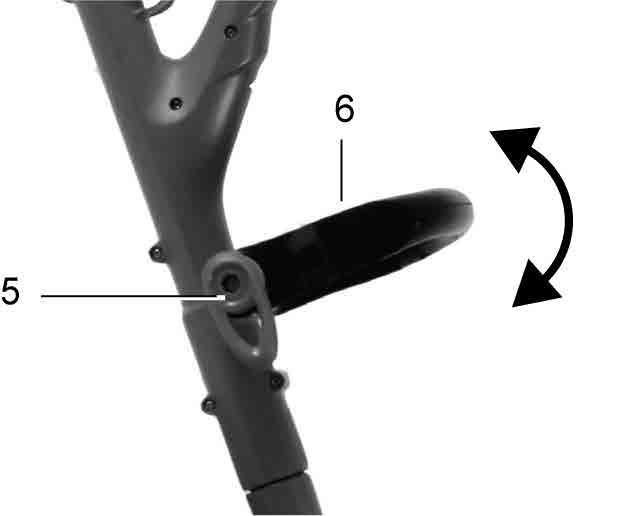 Operating Instructions & Tips Adjusting the Additional Handle 6 6 5 The additional handle can be set in different positions.