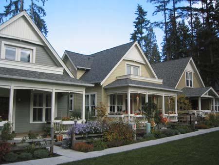 A cottage housing development is a cluster of small detached dwelling units around a common open space.