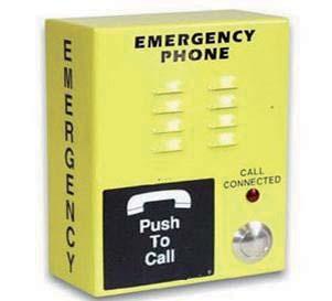 demand Emergency Call Station Unit PT-PHONE Serie IP54 Protection: IP54 Very robust enclosure Analogue telephone Yellow or Red color available Output sound: 90