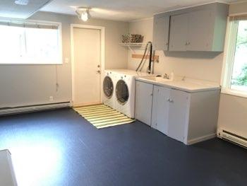 1. Condition Basement Laundry Room Ceiling and walls are in good condition overall. Accessible outlets operate. Light fixture operates. 2.