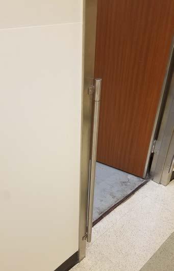 27. Door Frame Protection: Subject to functional considerations, provide stainless steel door frame protection floor to top of frame. a.