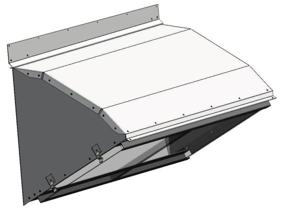 Figure 21 - Rain Hood with Metal Mesh Filter Rack Installation Electrical Verify the unit nameplate agrees with power supply.