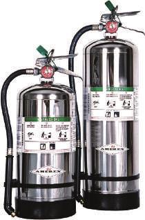 WET CHEMICAL Amerex Corporation 5 Year Manufacturer s Warranty Stored Pressure Design Polished Stainless Steel Cylinders - USCG Models have Durable High Gloss Polyester Powder Paint Coating All