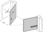 Laser Curtain Safety Edges Test points are horizontally 500mm, 300mm, 50mm from stop post (See above diagram).