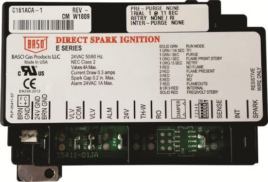 Installation Instructions E14QRG Issue Date June 28, 2018 Quick Reference Guide The Direct Spark Gas Ignition control module is designed for direct burner ignition and supervision.