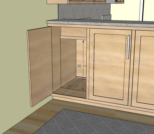 Step 13: From the last cabinet, the corner can be accessed.