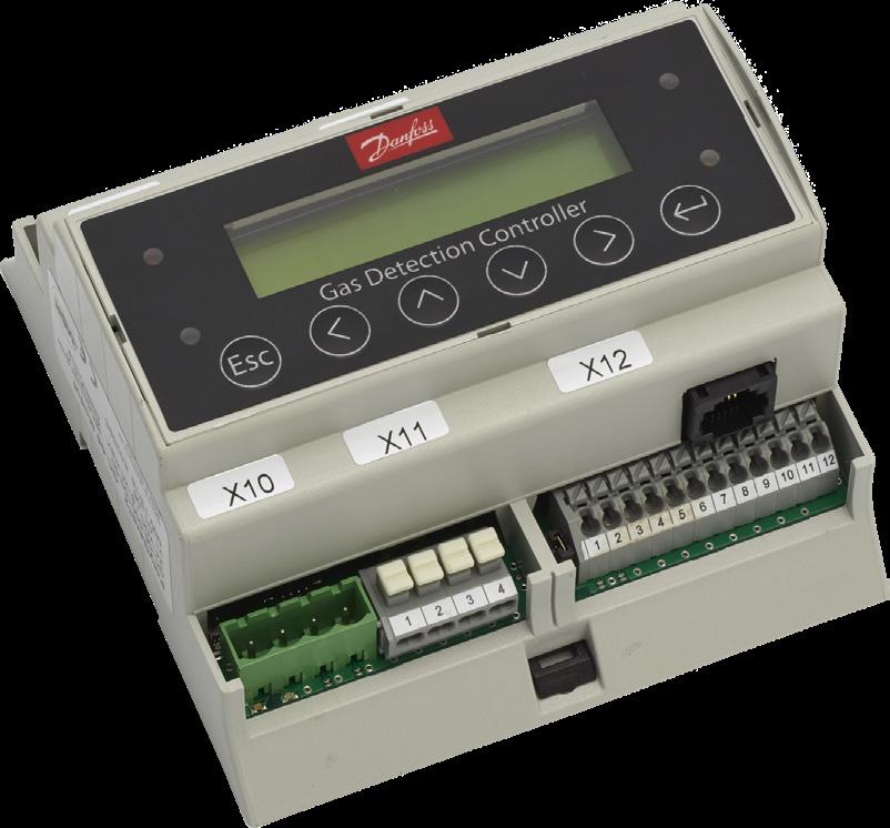 Data sheet Danfoss gas detection Controller unit The gas detection Controller Unit is used for a centralized monitoring and warning of hazardous gas concentrations.