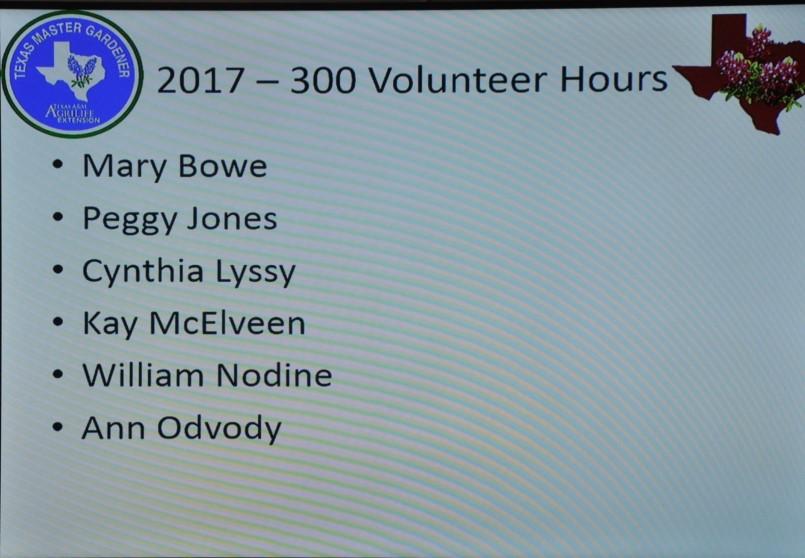 Odvody, Carol Suchan Reporting 400-499 volunteer hours and