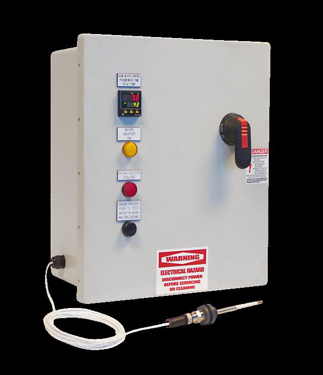 BH Basin Heater Control Package 2 BH DVNCED BSIN HETER CONTROLS The Marley BH basin heater package controls the ON and OFF operation of the basin heater device providing freeze protection in the cold