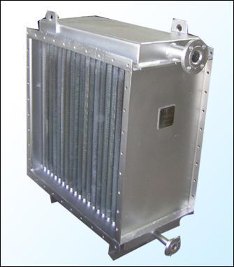For low temperature and heat sensitive applications, indirectly heated air can be supplied via Finned Tube Heat Exchangers and induced by a centrifugal fan located at up steam of the air heater with