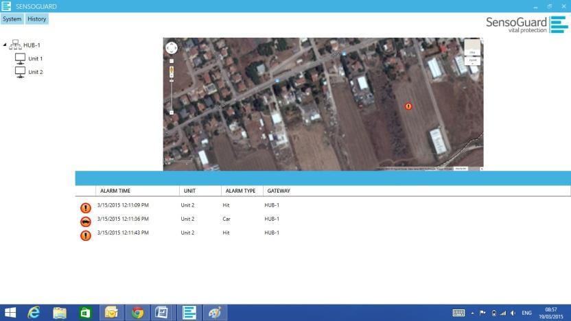 Military solutions Wireless sensor network Up to 100 sensors connected to a PC with Command and control software