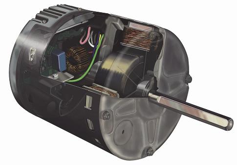 motor. The controller is primarily an AC to DC converter. Converted DC power is used to drive the motor.