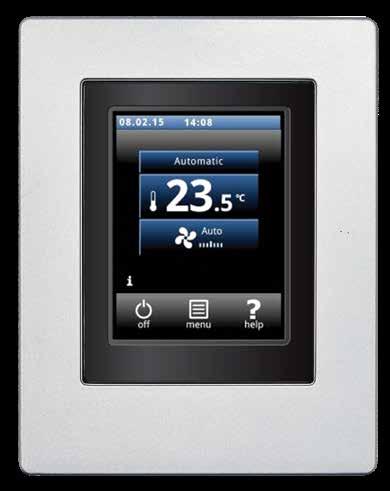 B-TOUCH B-CONTROL MULTITHERM C The user-friendly b-touch control panel can be used to switch the unit on and off, adjust the room temperature and change situation specific settings.