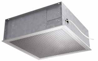 COMMERCIAL Caspian Skyline Caspian Skyline CT60 fits into a 600mm x 600mm ceiling tile, providing easy access for both installation and maintenance.