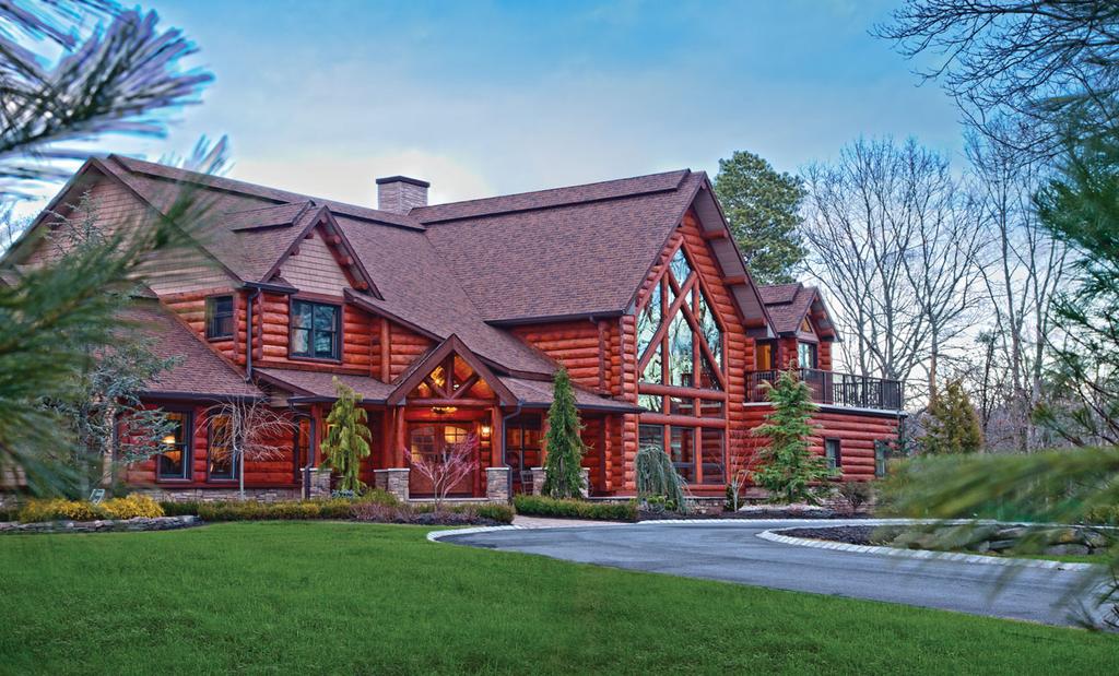 Cowboy Contemporary An artful mix of logs and other materials highlights a New Jersey home.