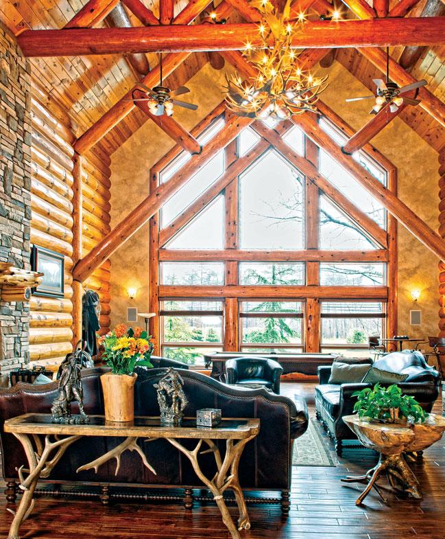 L iving in a log home was a longheld dream for Steven and Diana. The New Jersey couple enjoys the outdoors, especially vacations out West.
