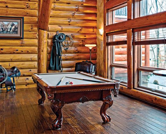 When the time finally came to build their log home, we brought the West to us, he says. Now, every time I pull into my driveway, every day, I feel like I m on vacation.