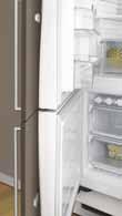 mins at the touch of a button Alarms sound when the fridge door is left open or the drinks chill timer finishes Drawers glide out smoothly, no matter how full Keeps fruit and vegetables fresher for