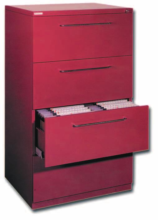 Drawer cabinet KW 112/803 DRAWER CABINETS All drawers have a separate drawer blocking, which prevents from pulling out more than one drawer at the same time (dumping danger).