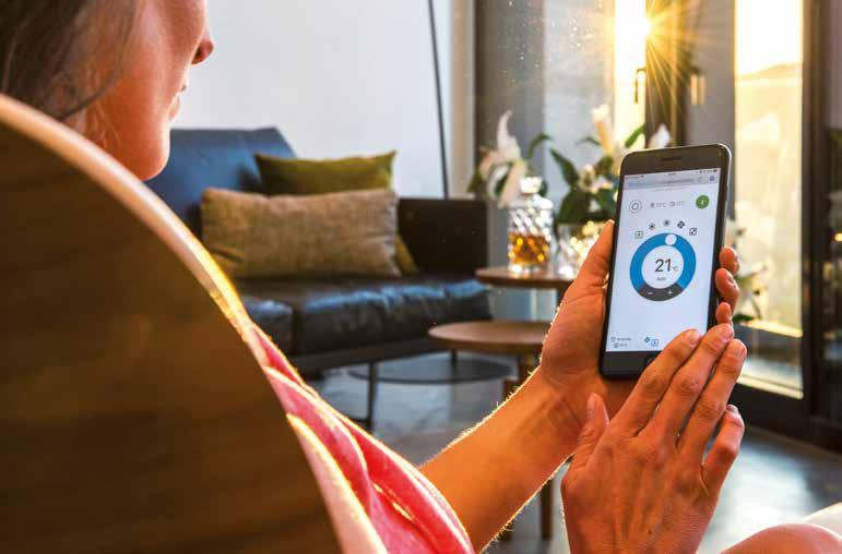 Always in control, no matter where you are The Daikin Online Controller application can control and monitor the status of your heating system or up to 50 split air conditioning units and allows you