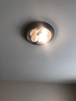 Electrical Light Fixture did not operate, possible blown bulb,