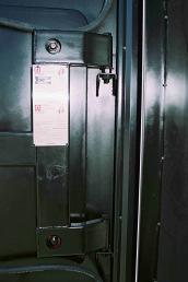 Adjustment of the Model 800 CSS Fire Door The fire door hinges of the Model 800 CSS are stronger, more permanent, hinges than the residential models.
