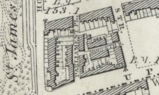 Slater s Directory map of 1844 shows the site was still