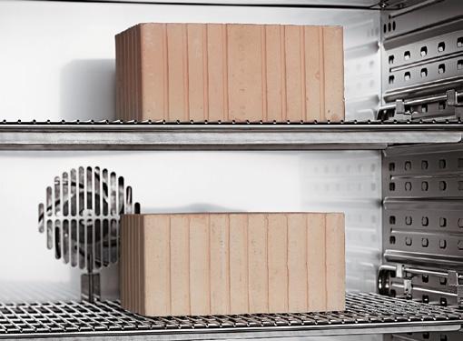 recording temperature and humidity values Reinforced shelves to ensure safe and stable storage of heavy test specimens