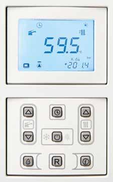 Domestic hot water temperature control 02 Keep Hot function, for faster hot water delivery 03 Information menu 04 Central heating temperature selector 05 Winter/Summer - On/Off switch 06 Clock