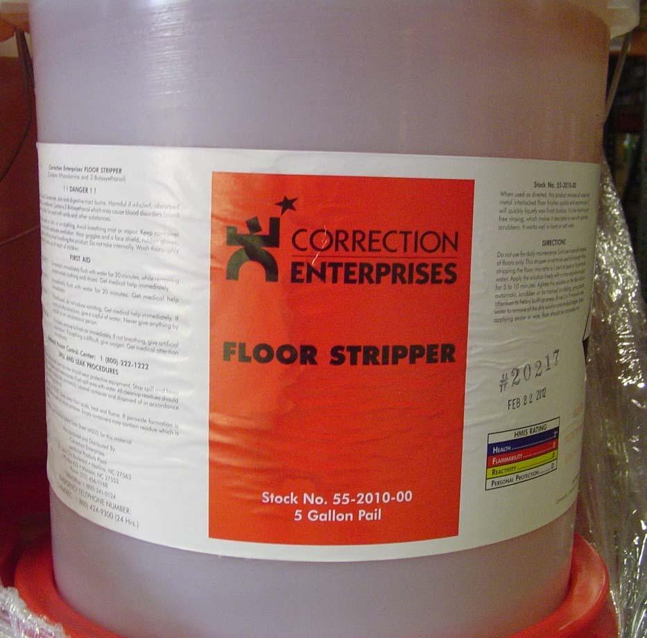 CS1101 = Part Number Floor Stripper = Common Name N.C.C.E. Floor Stripper = MSDS Name Used for: An emulsifying agent for removing floor wax. Directions for use: 1.