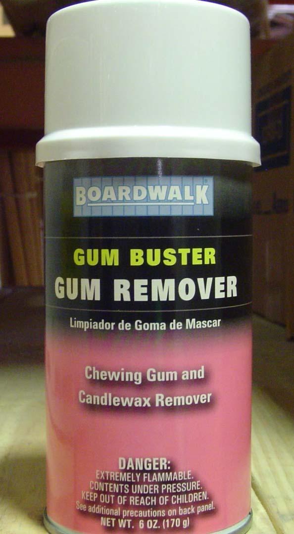 CS1104 = Part Number Gum Remover = Common Name Gum Buster Gum Remover = MSDS Name or Chewing Gum Remover = MSDS Name Used for: Used for removing gum from carpeting, floors, etc.