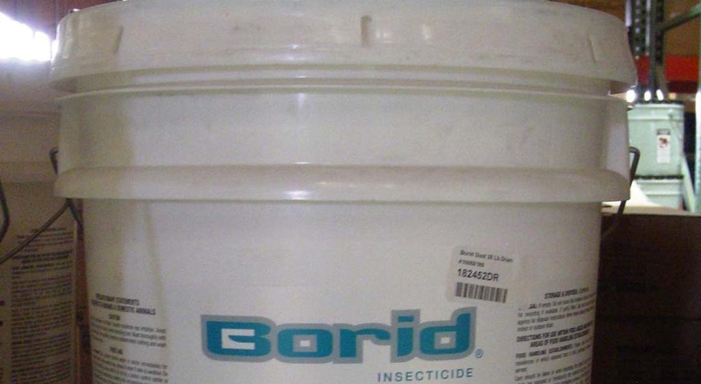 EN0001 = Part Number Boric Acid = Common Name Borid Powder = MSDS Name Used for: Used for controlling ants, roaches,