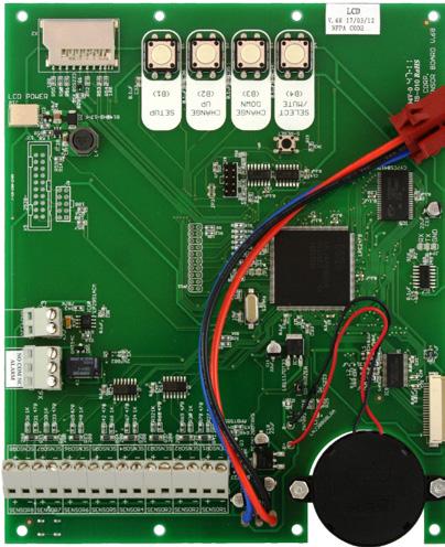 Take the red wire from the sensor and attach it to terminal Sensor + on the display module. Take the black wire from the sensor and attach it to terminal Sensor -.