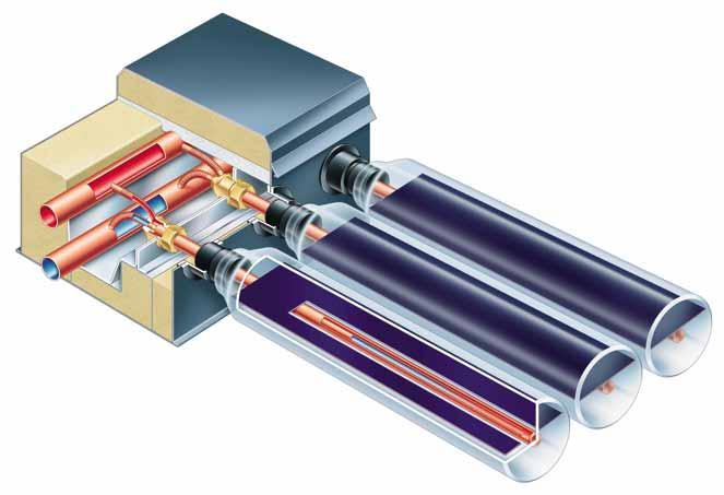 Vitosol 200 Vacuum tube solar collector,