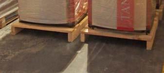 pallet, in order to avoid transport damage of the level system and the external covers.