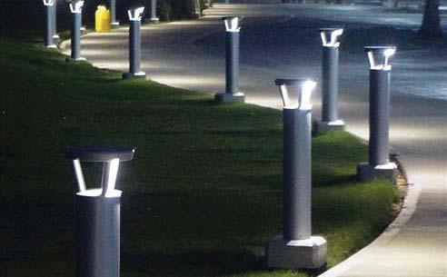 SITE LIGHTING Guideline: Install adequate but not excessive site lighting to provide safe circulation routes between parking areas, pedestrian routes,