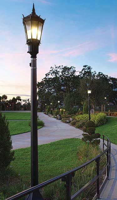 bollards to provide safe lighting but not over-illumination Lighting is encouraged to be LED to reduce energy consumption Lighting should cast downward