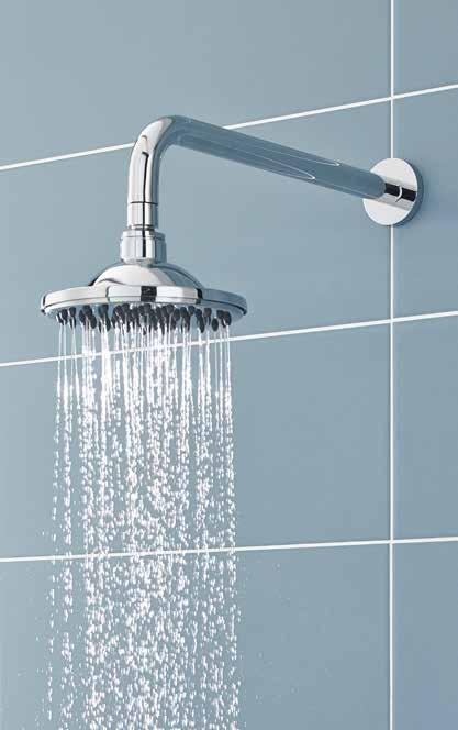 Fixed Heads Shower Kits Suitable for use with exposed shower valves.