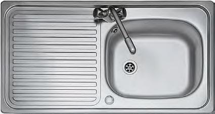 Kitchen Taps, Sinks & Wastes kitchen sinks Made from high grade 18/10 stainless steel with seamless soldering and a rigid frame construction, our steel sinks