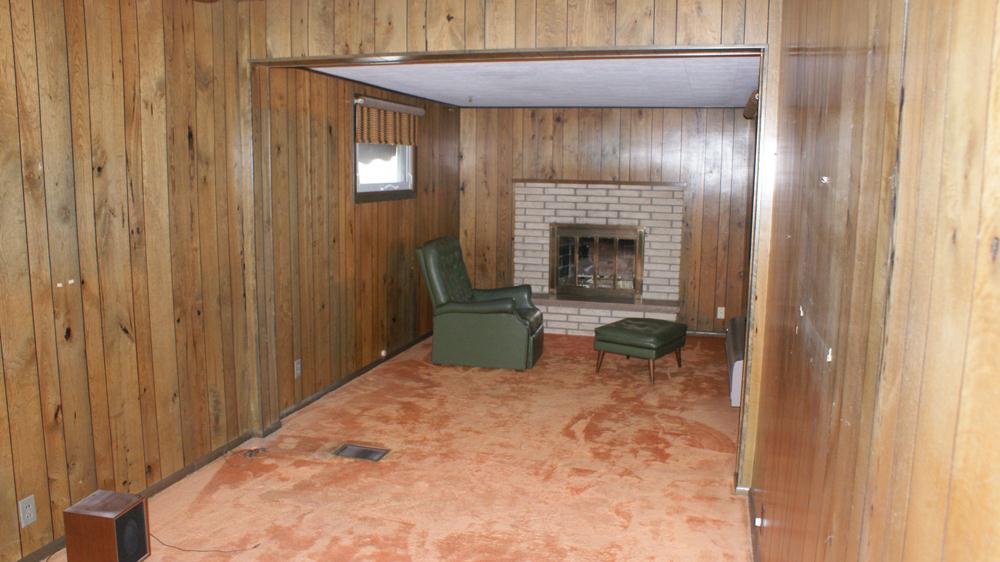 BEFORE PHOTO: #3 1940 s finishes in the odd shaped master suite were nothing to be