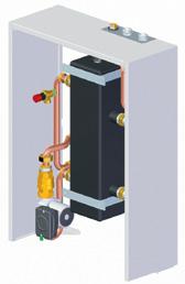 They are supplied with boiler case extension panels which conceal the low loss header arrangement.