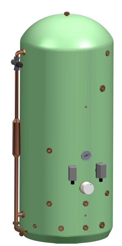 1 Multi-fuel Cylinder Type 1 The multi-fuel thermal store allows the incorporation of multiple heat sources into a single tank.