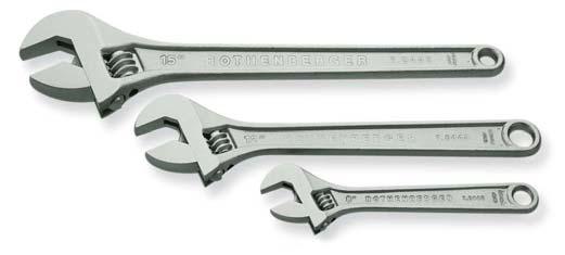 Adjustable Wrench Chrome vanadium steel, drop forged, chrome-plated and polished