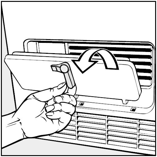 T 15xx Dryers Figure 3-1: Opening the Heat Exchanger Cover 3.