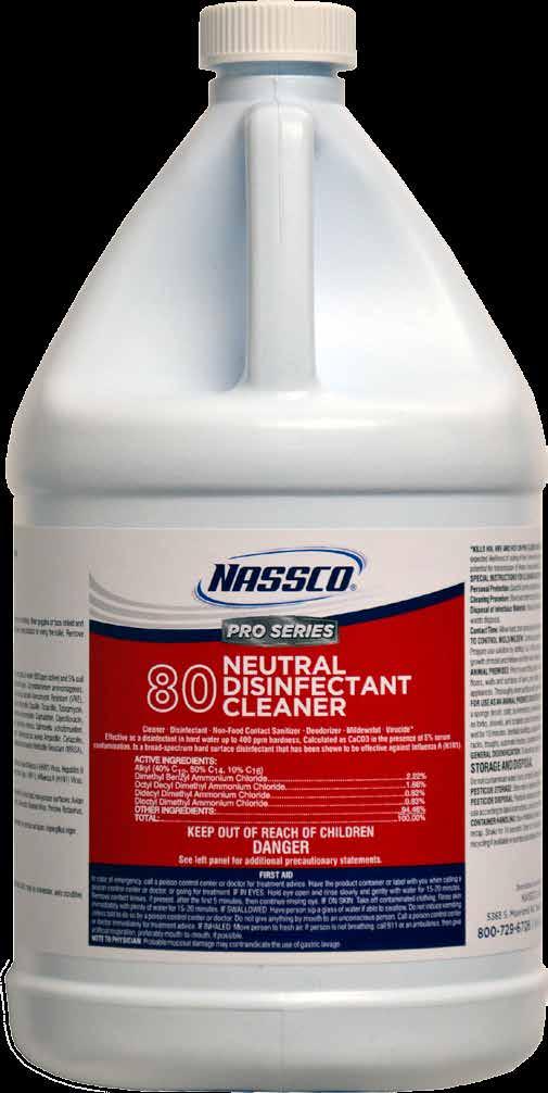 81 One Step Disinfectant Cleaner (RTU) A one-step disinfectant cleaner, effective against a broad spectrum of bacteria. Kills 99.9% of bacteria and viruses.