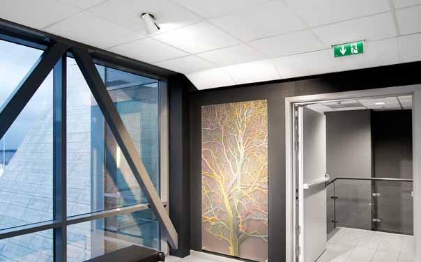 All exit doors need to be well lit to ensure that users can identify where to go at the end of escape routes.