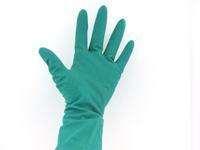 The Chemotherapy Rated Glove is thick and tough enough to use in decontamination room.