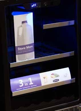 MARVEL 6GARM Bottle Storage Display 41013369 18 x 12 Store More Food Wine Beverages BUILT IN AMERICA 3 in 1 Refrigerator Beverage